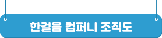 한걸음컴퍼니 조직도